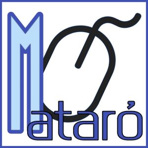 Logotipo azul minimalista de Informático Mataró, símbolo de servicio técnico informático profesional